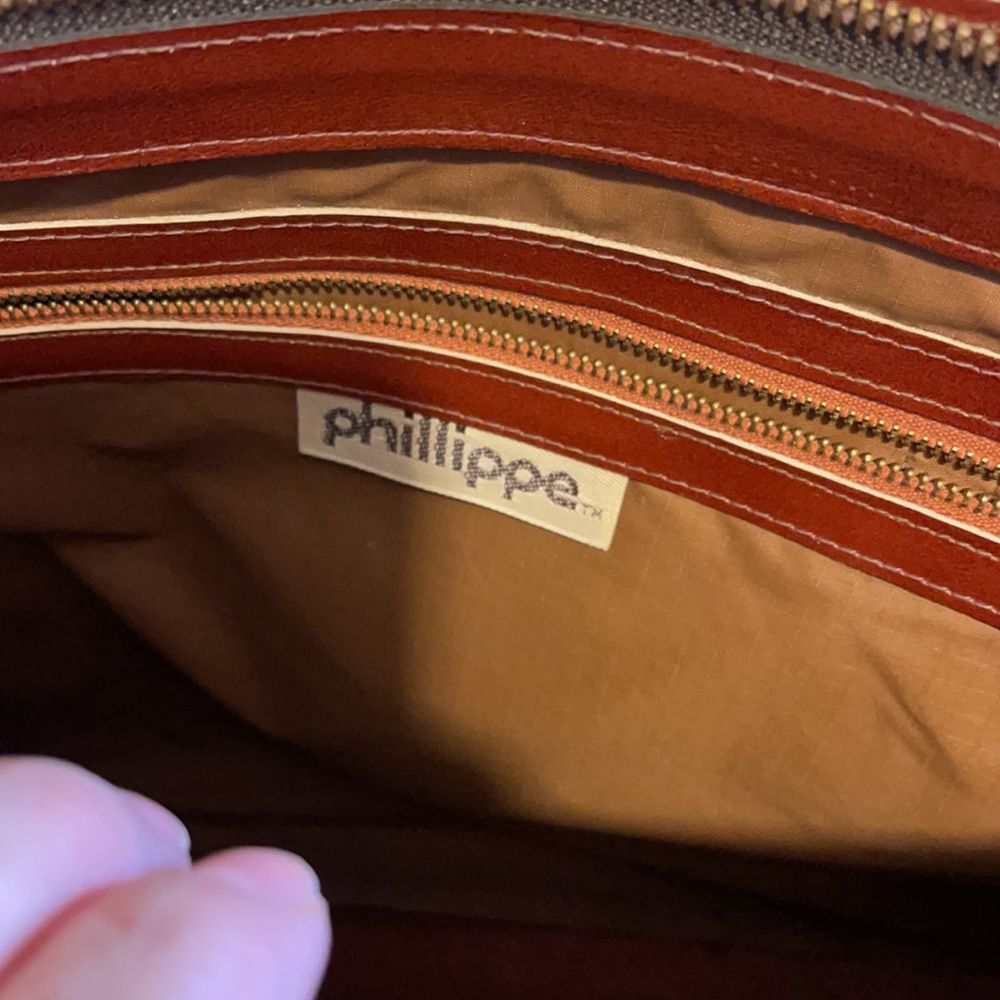 PHILIPPE LEATHER BRIEFCASE ** VINTAGE ** - Picture 7 of 7